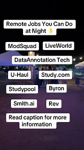 If you’re looking for legit ways to earn extra money at night, these companies are worth exploring. From working on administrative tasks and transcription to training AI models and tutoring, you can earn during the night hours. To learn more and apply, visit their websites directly or get additional information at The Work at Home Woman. https://www.theworkathomewoman.com/remote-night-shift-jobs/ | The Work at Home Woman