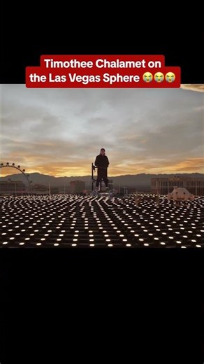 Timothee is the first person to appear on top of The Sphere