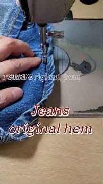 How to Shorten Jeans #worldtailor #tailoring #alterations #shorts