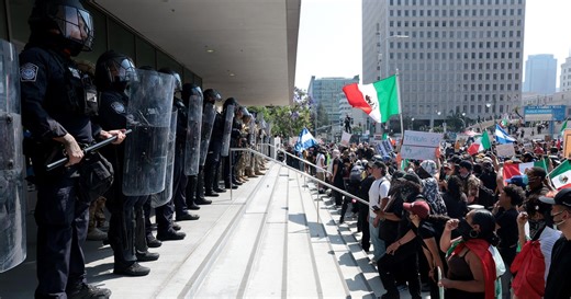 Trump says future protests will prompt "big force"