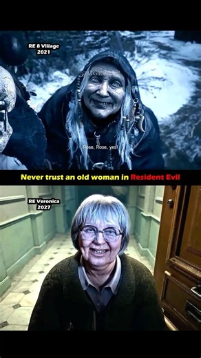 Never trust an old woman in Resident Evil