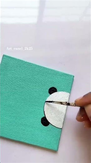 How To Paint A Panda (Cute Panda Painting Tutorial)