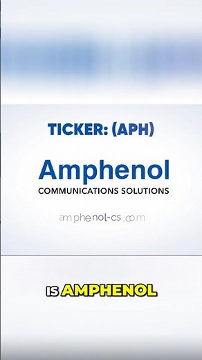 Amphenol: The AI Server Rack Connector Giant Revealed #shorts