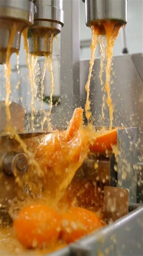 How Orange Juice Is Made 🍊🧃 | Fresh Juice Factory Process
