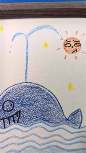 Water Splash ASMR Art with Color Pencils