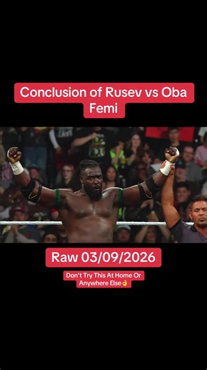 A Clash of Heavyweights #WWE #MondayNightRaw #ObaFemi #Rusev #viral | womens wrestling