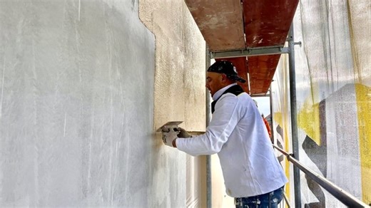 Zateplujeme, 5. díl: Natažení omítky