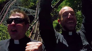 27K views · 404 reactions | Fr. Mike is back again to ride the Thunder Bolt with Fr. Levi at Kennywood Park. Join them for Catholic day at Kennywood on July 30! Get your tickets at pghpriest.com. | Catholic Diocese of Pittsburgh | Facebook