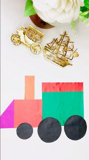 Make a train with shapes