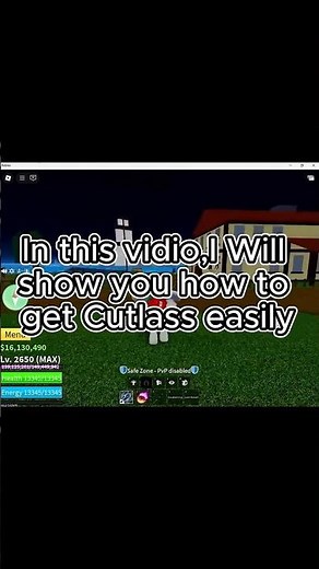 How To Get Cutlass In Blox Fruit #bloxfruits #roblox #shorts