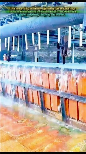 Watch This Massive Industrial Ice Blocks Harvesting Process Easily