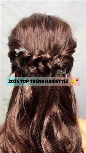 Viral Half-Up Dutch Crown Braid Hairstyle 2026 🔥 Easy Romantic Braided Look for Long Hair #hairstyle