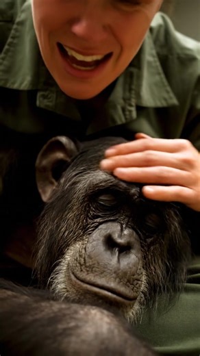 The 45-Year-Old Chimp Was Dying. So His Keeper Broke The Rules To Hold Him One Last Time. 🐒❤️ The 45-year-old chimpanzee had stopped eating. He was refusing all comfort, and the vets said it was "his time." But his keeper wasn't ready to let him go alone. Anna, a senior primate keeper, had known "Copa" for 15 years. He was the sanctuary's oldest resident, a chimp rescued from a bankrupt roadside zoo where he'd lived his life in a small, concrete cage. He was always nervous, always wary of new p