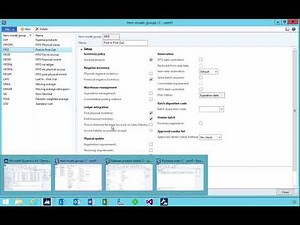 Item Model Group Ledger Integration Options Physical And Financial AX 2012 | D365 |AX7
