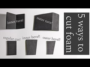 how to cut EVA foam - 5 simple ways! | cosplay tutorial