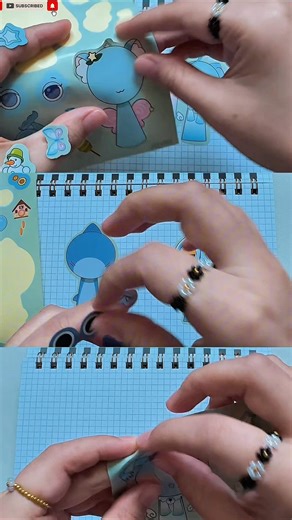 Sprunki Sticker Book 💞Paper DIY/Cute Crafts #sticker #sprunki #paper #stickerbook #art #shorts
