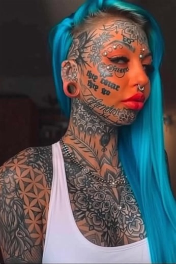 Like an Angel Before Tattoos!" – This Is What a 25-Year-Old Woman Looked Like Before Getting Over 600 Tattoos. Archive photos of this girl showed what an angelic beauty she was before such a terribIe decision.😨😳 👇💬 | Celebrities 60s