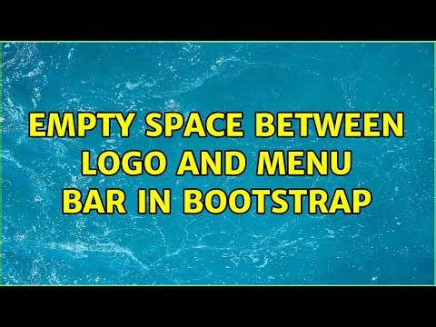 Empty Space Between Logo and menu bar in bootstrap (3 Solutions!!)