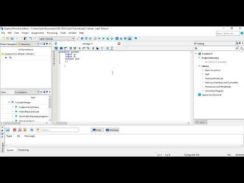 Intel Quartus: Creating a Basic Module