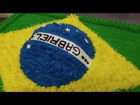 Cake: Brazilian Flag