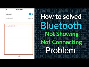 How To Solved Bluetooth Not Showing problem || Bluetooth not connecting problem