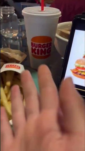 I got a BK ad while eating Bk 💀 #food #burgerking #whopper