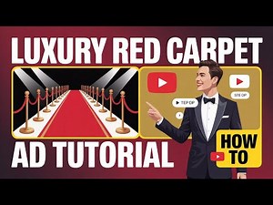 How to create an luxury red carpet ad for your brand step by step tutorial