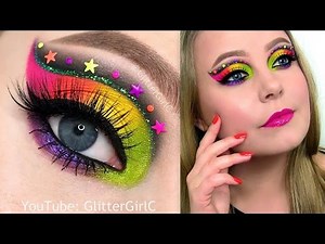Neon Rainbow Makeup Tutorial - Melt Radioactive Stack