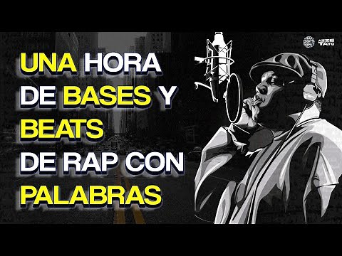 UNA HORA de RAP con PALABRAS y BEATS con LETRA | Ejercicios de FREESTYLE