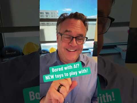 There are lots of new AI toys to play with if you feel like you don’t have anything to do these