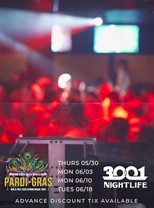 Bourbon Street comes to Myrtle Beach tonight as we present: PARDI GRAS at 3001 Nightlife. Thousands of beads thrown out all night and the person with the most beads wins a Spring Break 2025 trip from Student Escape. Get you discount tix now at https://myrtlemaniaccard.com/event-tickets/ or call our hotline for additional info 8885239076 | MyrtleManiac Card • Spring Break/Senior Week Party Program