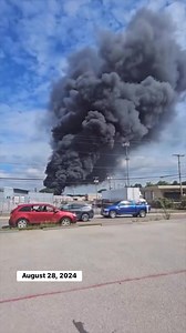 Video shows the fire on the southeast side of Fort Wayne, IN that was detectable by Doppler radar. (🎥: Michelle Schwarz) | Indiana Weather Network