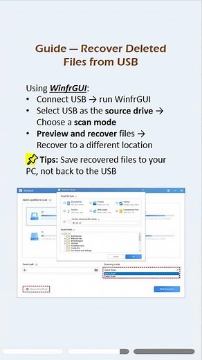 Recover deleted or corrupted USB files quickly and safely. #usb #corrupt