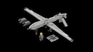 LEGO MOC-98327 General Atomics MQ-1 Predator | UAV | 1/35 (Creator > Creator Expert 2022)