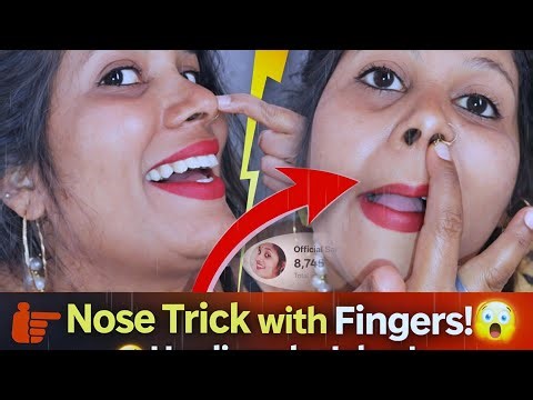 how to do the nose trick with your fingers🖕 with nose picking challenge 🐽#nose