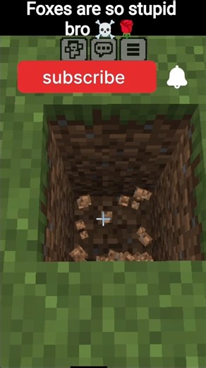 Foxes are so stupid bro ☠️💀#minecraft #youtubeshorts