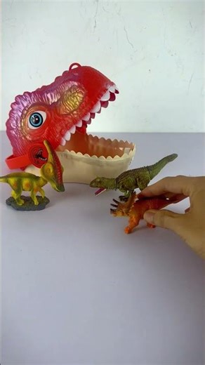 Asmr Dinosaurs Jurassic World T-rex Suprise Head 🦖 #dinosaur #jurassicworld #asmr #shorts