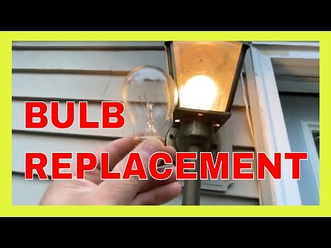 how to change an outside light bulb quick and easy