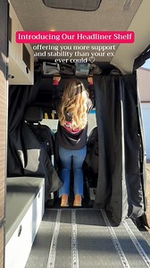 It’s giving: structure, stability, pull-up bar, and stunning overhead storage 😉 | Van Wife Components