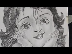 little krishna drawing.