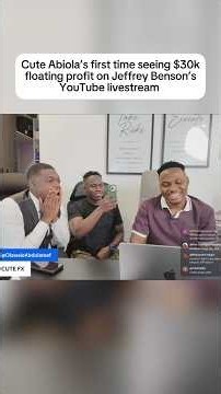 Cute Abiola Can’t Believe Jeffforex Is Up $30,000