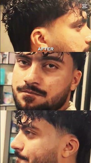 Before the perm. After the power.From straight to styled — defined curls that change the whole look