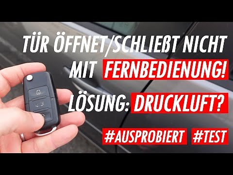 VW/Audi/Skoda - Door doesn't open/close with remote control ➡️ Solution: compressed air?
