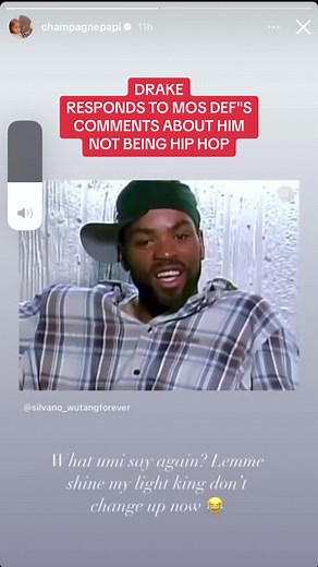 #DRAKE RESPONDS TO MOS DEF