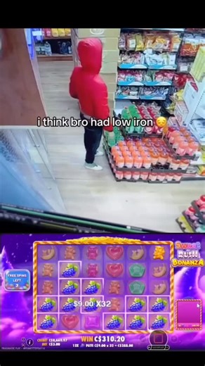 memes on Instagram: "You won't believe what happened next when this guy's quest for that elusive 'Sweet Rush Bonanza' spin hit a literal wall of reality! Forget low iron, I think this bro was suffering from a critical case of 'Must-Win-The-Jackpot' syndrome after seeing that massive $361.50 Sensational win on the screen. His sudden, dramatic dive into the juice aisle is the most relatable mood of 2025. Was he trying to steal a power-up drink, or was he just so stunned by the sheer chaos of his v