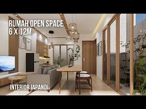 Minimalist Japanese House Design with Open Space Concept | 6x12m