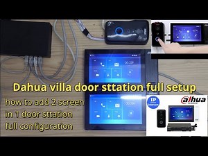 Dahua IP Villa door station full setup how to add 2 screen VTH in 1 camera VTO DHI-VTO2111D-P-S2