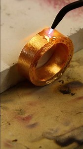 Watch How I turn this 24K Gold into A Ring.