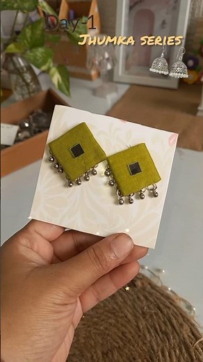 Day-1 of jhumka series🎀💖 #diy #craft #birdtrend