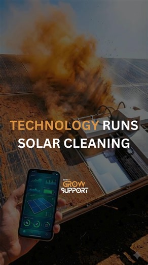 Solar Panel Cleaning With One Tap 📱✨